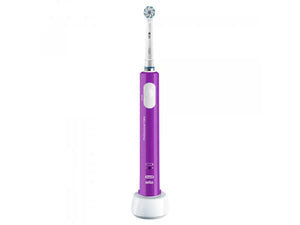 Periuță de dinți electrică Oral-B Pro 400 Junior, albă și violetă