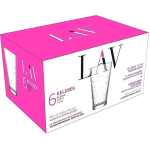 Set de pahare cocktail LAV Kelebek, 325 ml, 6 buc.