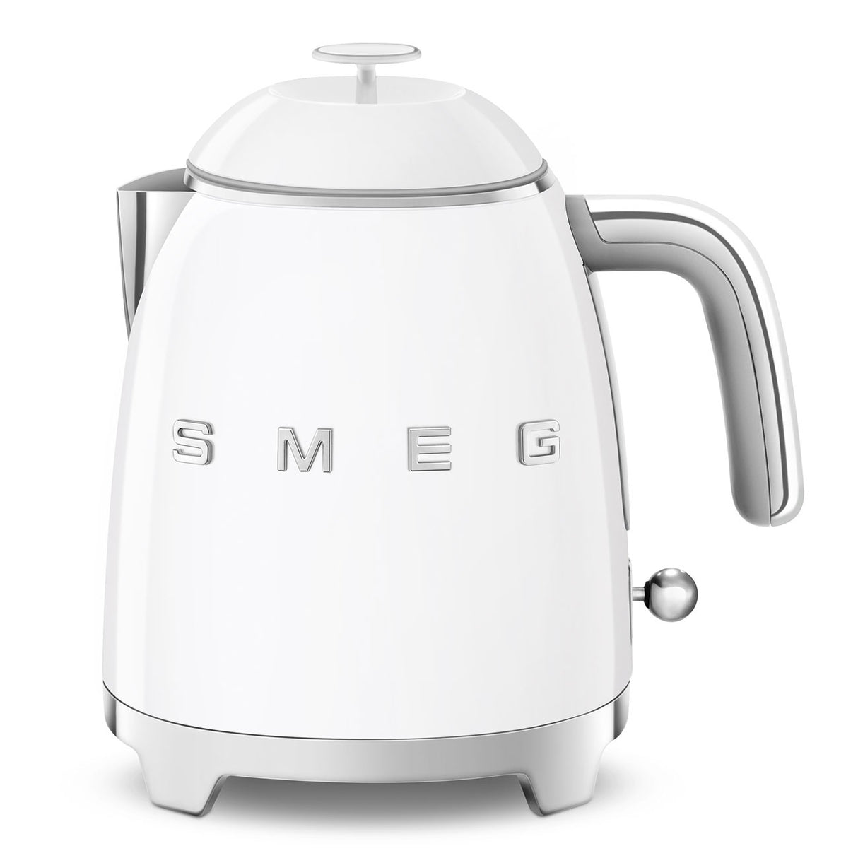 Mini fierbător electric SMEG KLF05WHEU, stil anii '50, 1400 W, 800 ml, alb