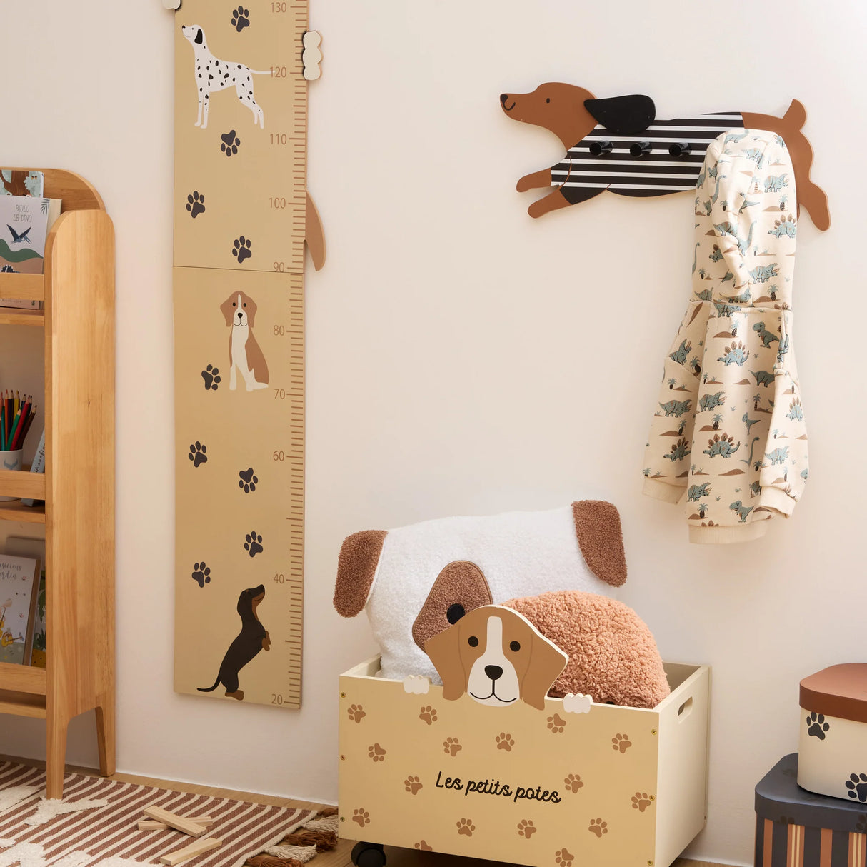 Cuier pentru copii Atmosphera Dog, 50x20x6 cm, MDF