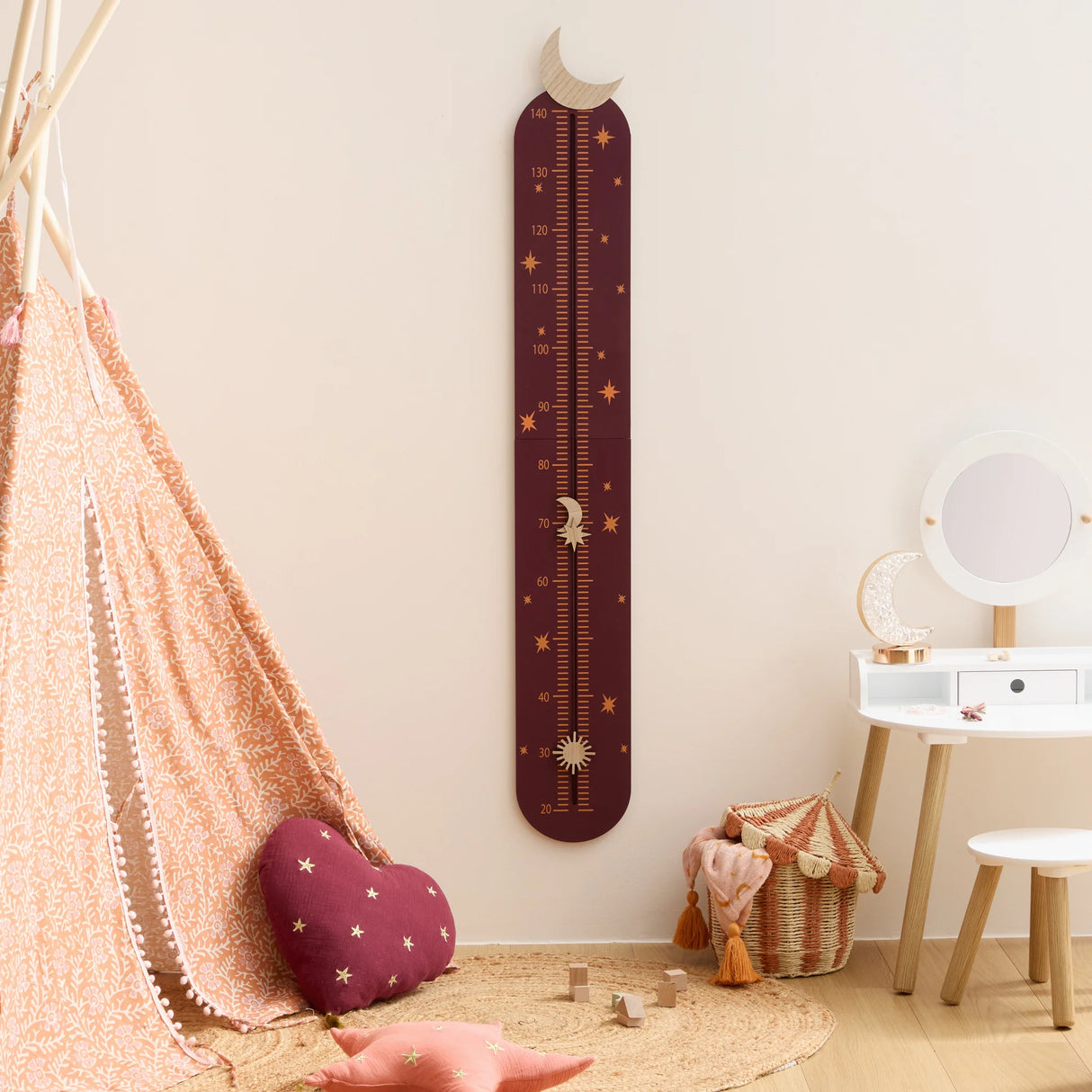 Măsurarea înălțimii, atmosferă decorativă Nomad, 140 cm, MDF