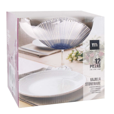 Set de masă LA MEDITERRANEA Irys, 12 piese, Ceramică