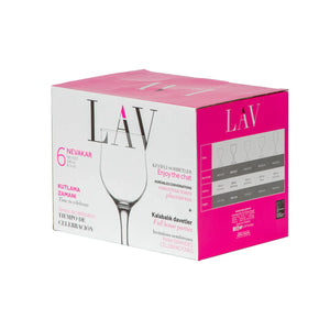 Set pahare vin alb LAV Nevakar, 200 ml, 6 buc.
