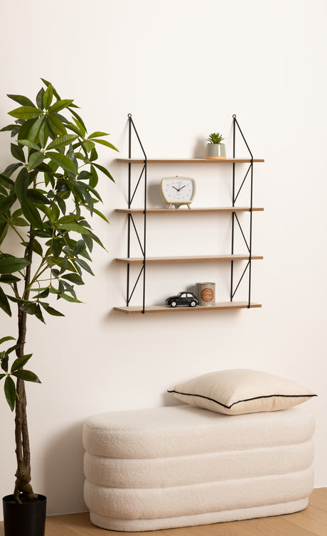 Raft de perete Atmosphera Iris, MDF, Metal, 60x80 cm