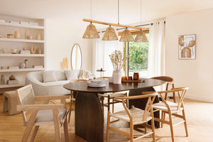 Scaun de sufragerie Atmosphera Miyako, lemn de tec