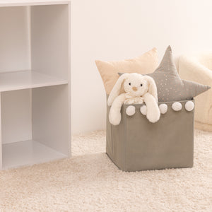 Cutie de depozitare Atmosphera Pompom, Gri, 29x29 cm