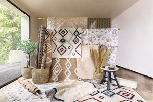 Set de coșuri pliabile Atmosphera Giulia, 3 buc, lemn de palmier