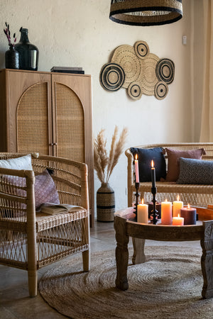 Plantă artificială Atmosphera Natural Pampa, 110cm, 3 buc, bej