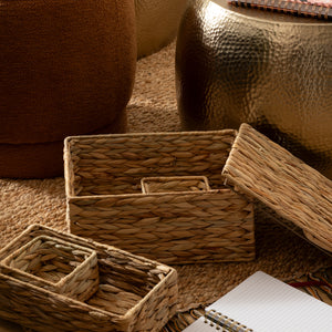 Set coșuri depozitare Atmosphera Lia, L.12/27/33 cm, 4 buc.