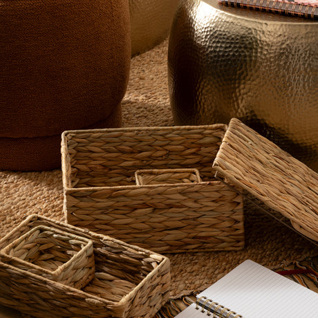 Set coșuri depozitare Atmosphera Lia, L.12/27/33 cm, 4 buc.