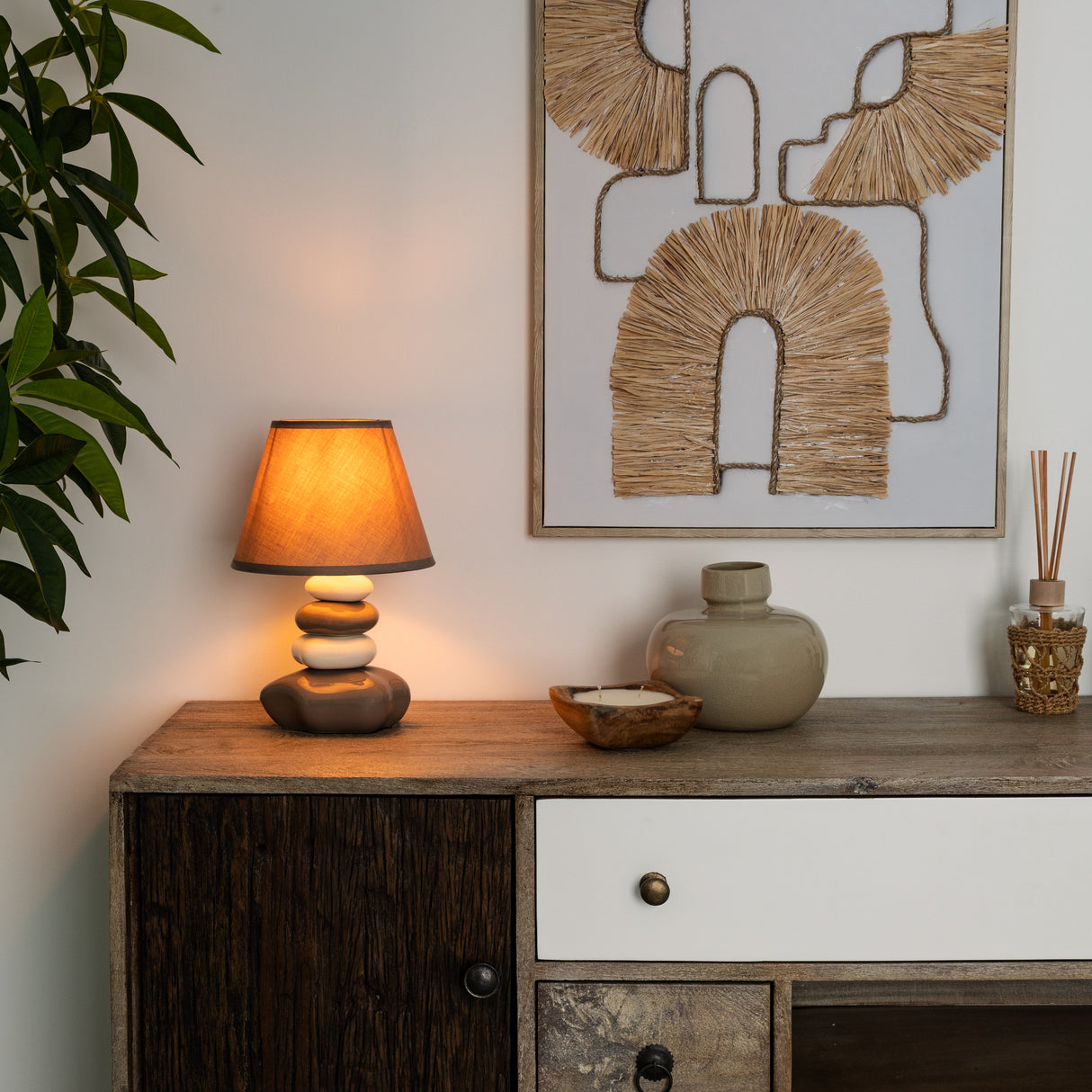 Lampă de noapte Atmosphera Leny, 31 cm, diverse culori