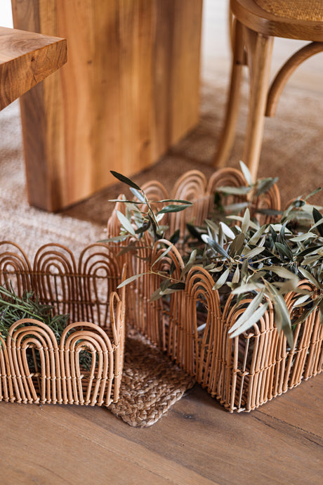 Set coșuri depozitare Atmosphera Sieste, 3 buc, ratan