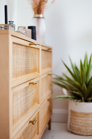 Set de coșuri pliabile Atmosphera Irvin, 4 buc, bumbac