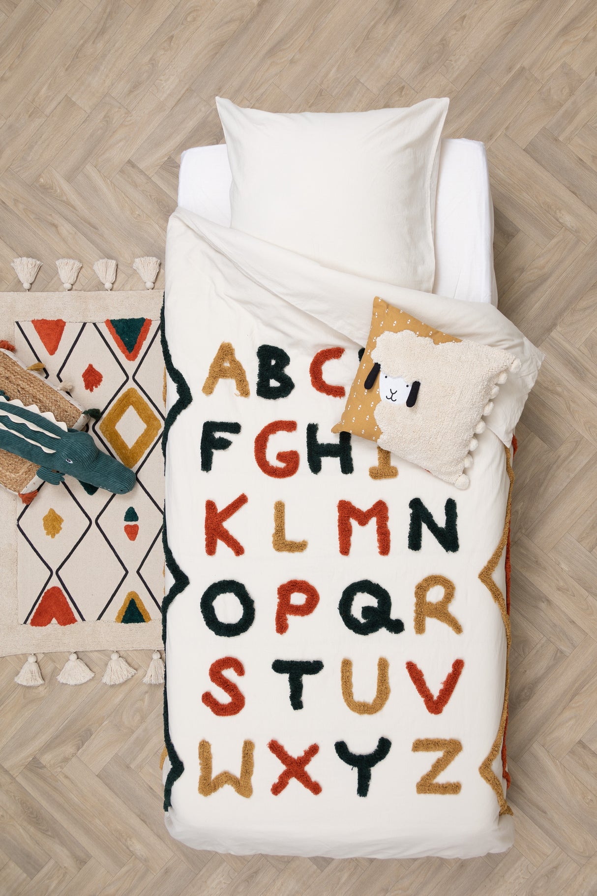 Lenjerie de pat reversibilă pentru copii Atmosphera Oasis, 140x200 cm, bumbac