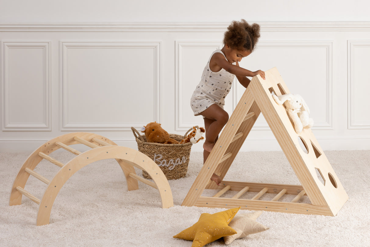 Cadru de cățărat-balanșă pentru copii Atmosphera, 50x79 cm, pin