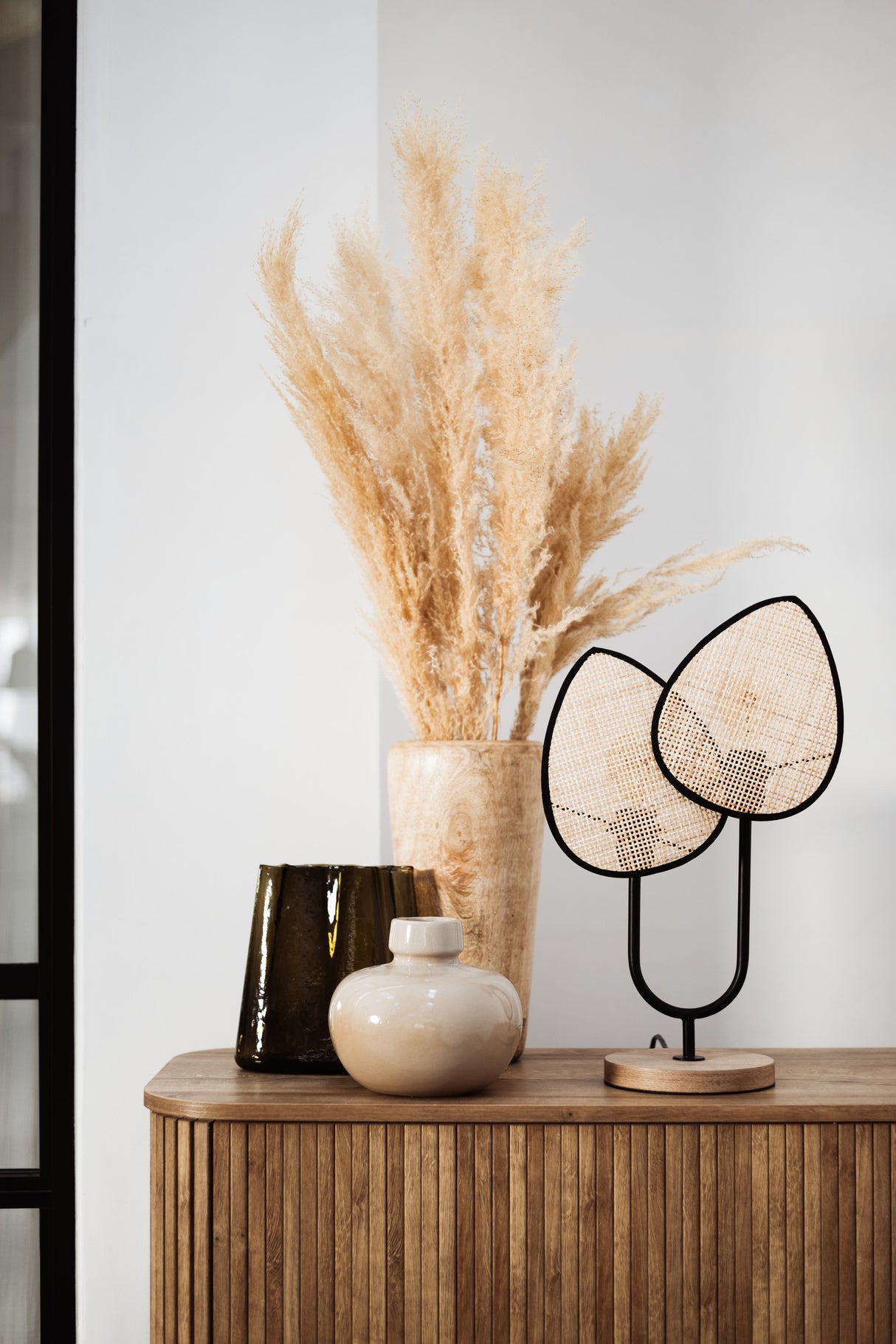 Plantă artificială Atmosphera Natural Pampa, 65cm, 6 buc, bej