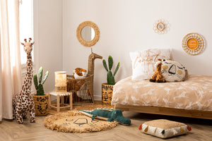 Coș de depozitare girafă, 79cm, Zambilă de apă