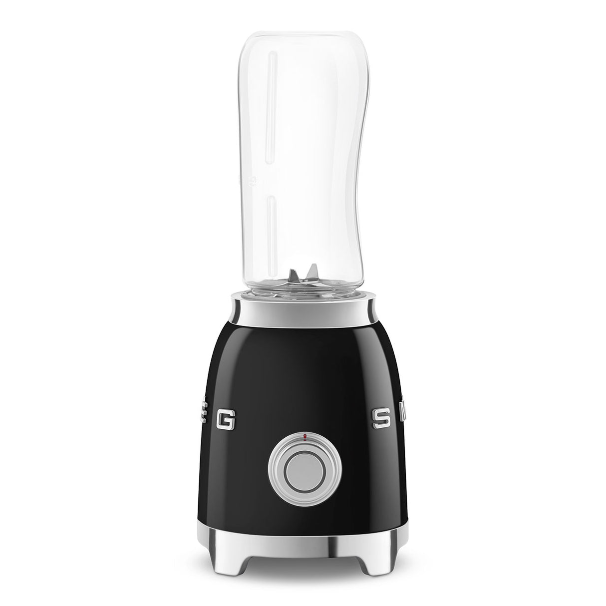 Blender SMEG BLF03BLEU, stil anii '50, 800 W, cană de 1,5 l, 4 viteze de putere, 6 funcții, negru