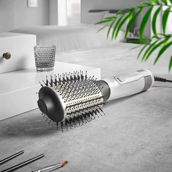 Remington AS8901 HYDRAluxe Styler, Aer cald, 1200 W, 3 niveluri de temperatură, 3 viteze, Alb