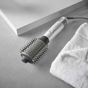 Remington AS8901 HYDRAluxe Styler, Aer cald, 1200 W, 3 niveluri de temperatură, 3 viteze, Alb