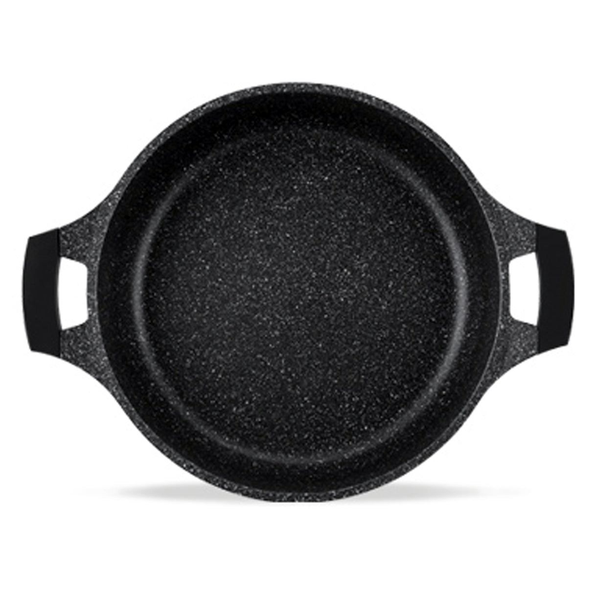 Cratiță Royalty Line BS36M cu capac de sticlă, 36 cm, 13 L, finisaj marmorat, inducție