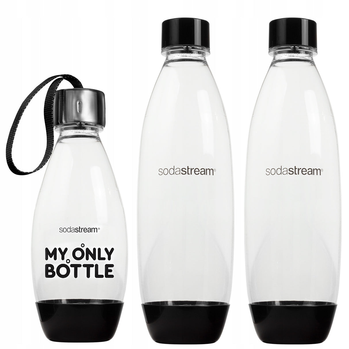 Kit pentru aparat de băuturi carbogazoase SodaStream, Terra Quick Connect, 3 sticle de CO2 incluse, negru