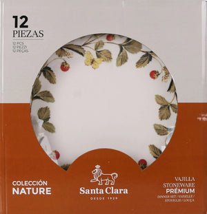 Set de masă Santa Clara Aranjuez, 12 bucăți, porțelan