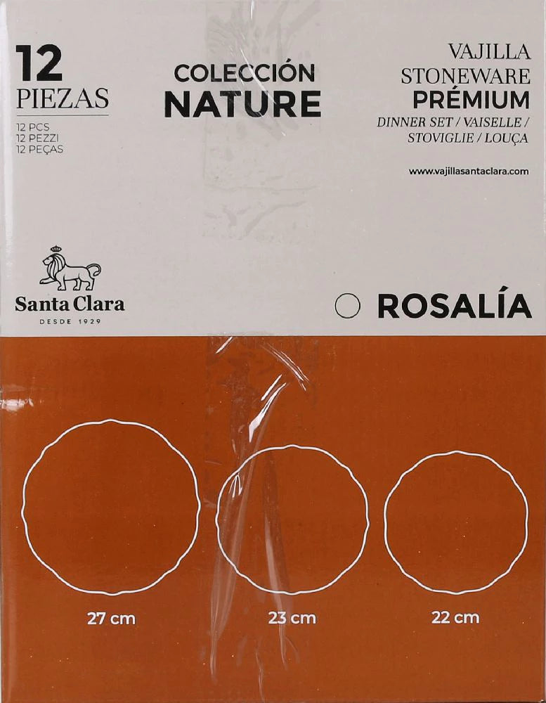 Set de masă Santa Clara Aranjuez, 12 bucăți, porțelan