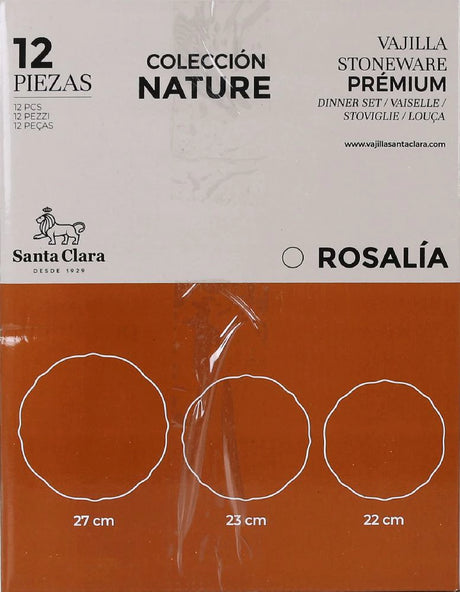 Set de masă Santa Clara Aranjuez, 12 bucăți, porțelan