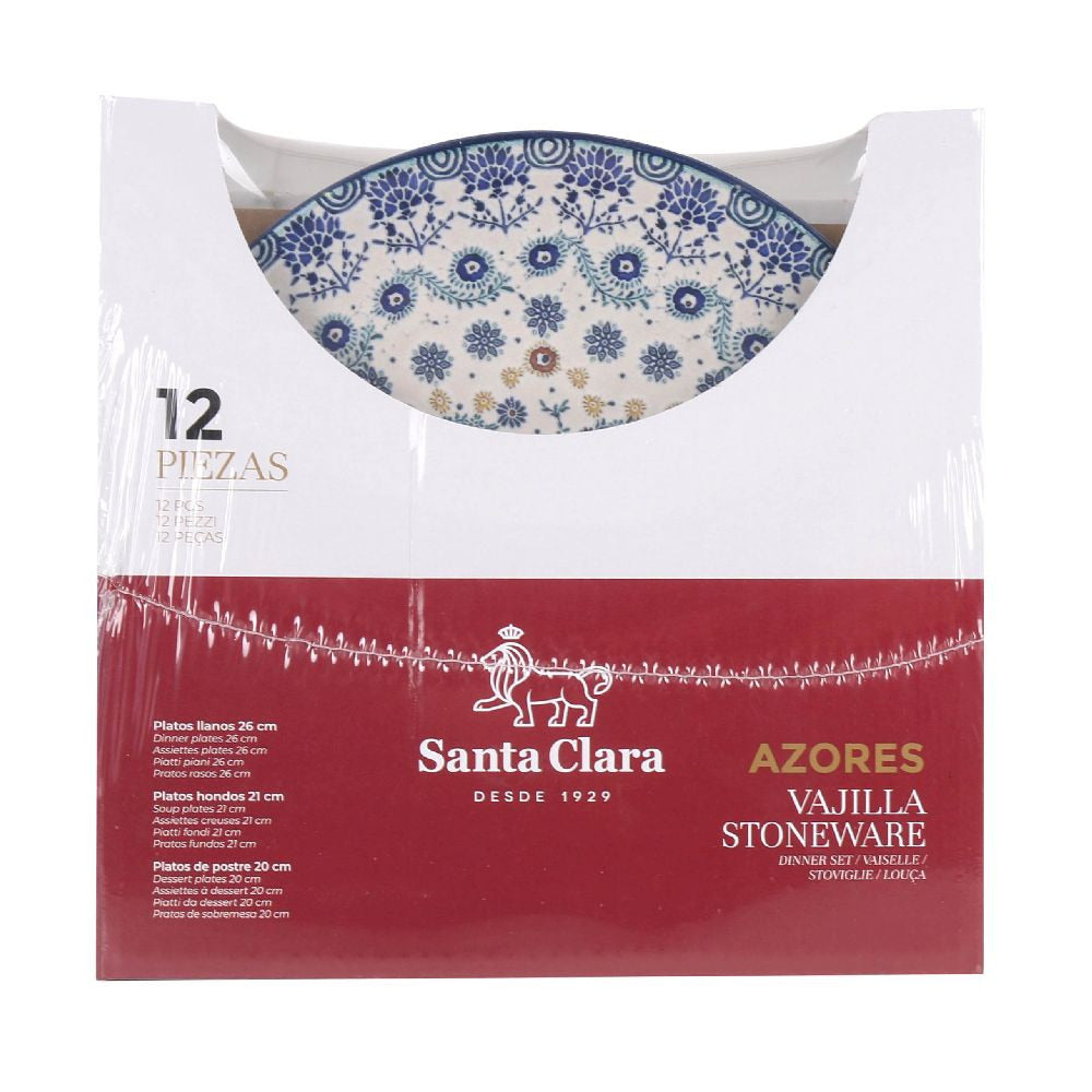 Set de cină Santa Clara Azores, 12 piese, ceramică