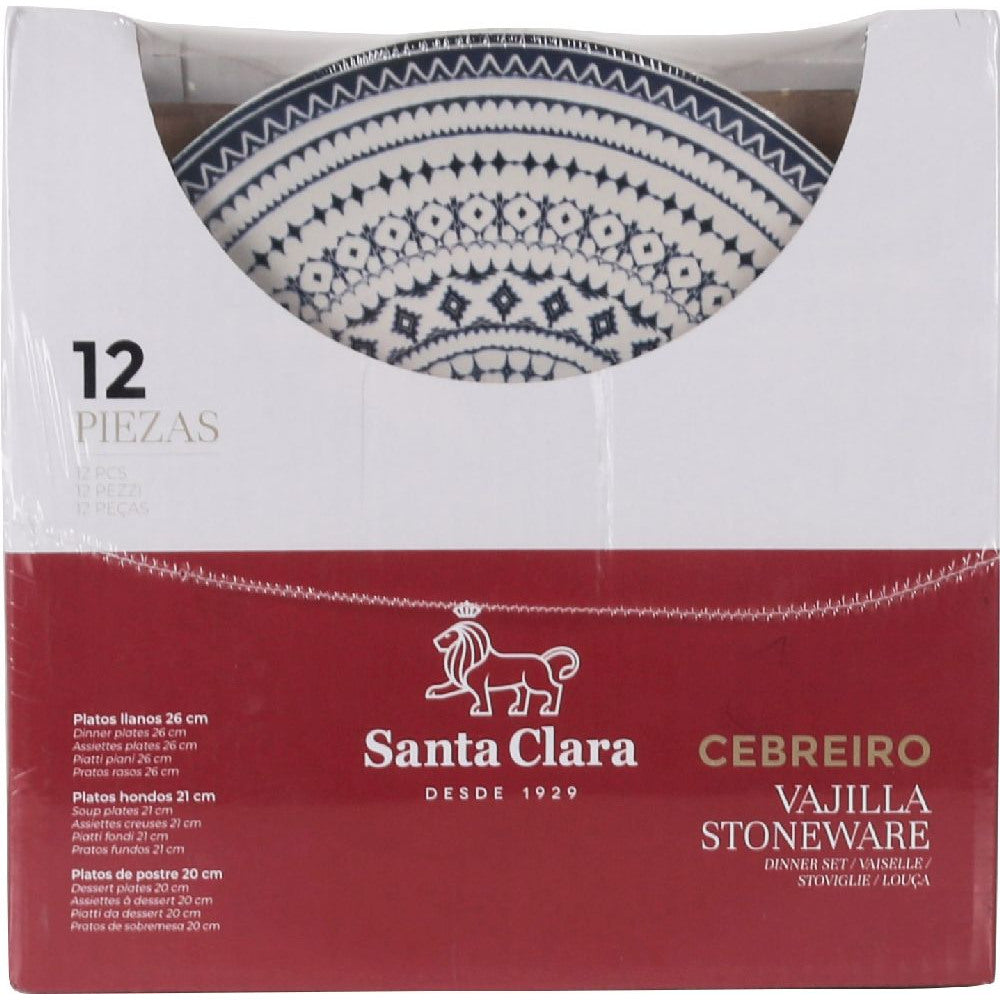Set de cină Santa Clara Ceibreiro, 12 piese, ceramică