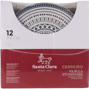 Set de cină Santa Clara Ceibreiro, 12 piese, ceramică