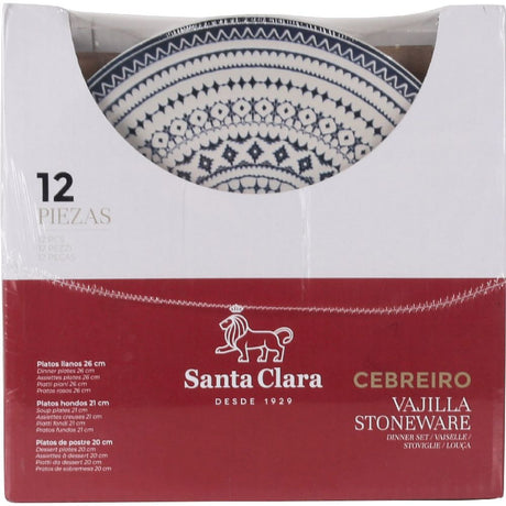 Set de cină Santa Clara Ceibreiro, 12 piese, ceramică
