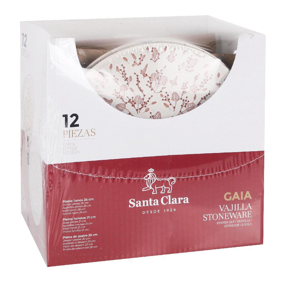 Set de cină Santa Clara Gaia, 12 piese, ceramică