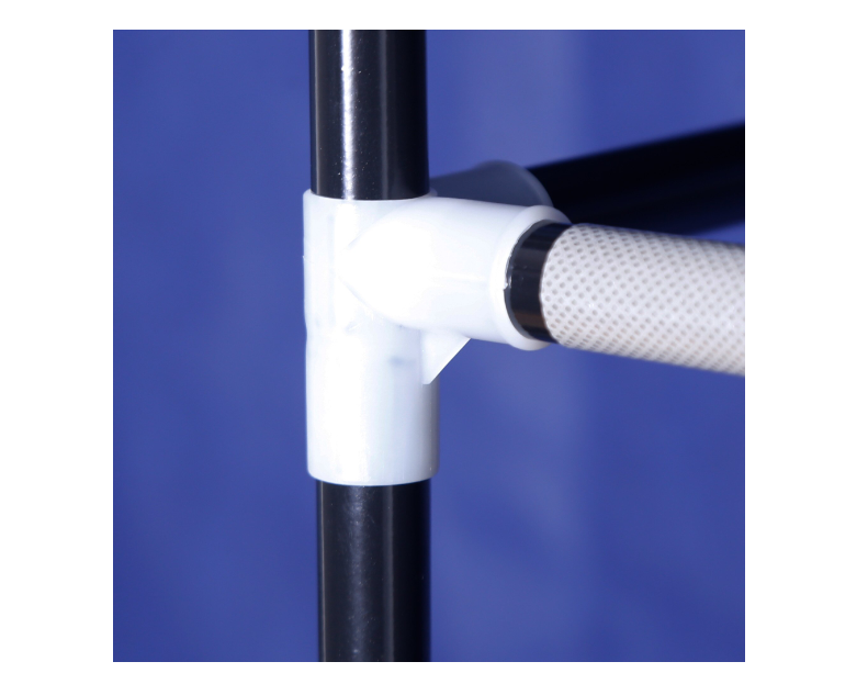 Dulap textil, Herzberg 8009, 12 rafturi, 150x45x75 cm, negru