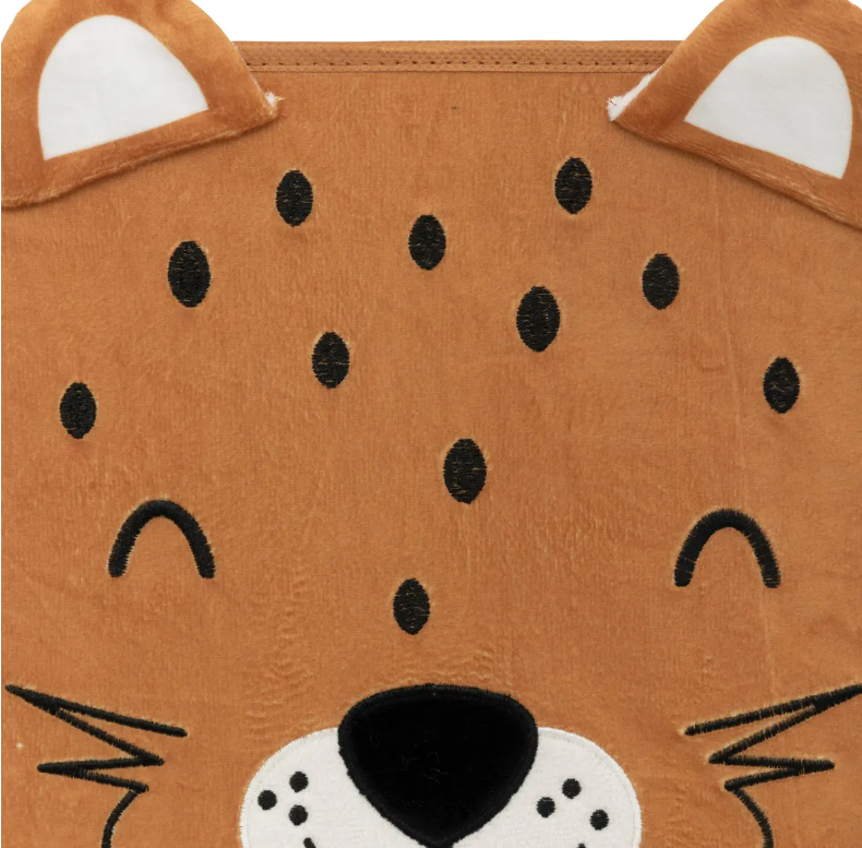 Cutie de depozitare pentru copii Atmosphera Leopard, 29x29 cm