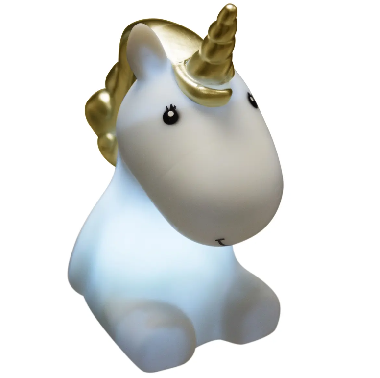 Lampă de noapte pentru copii Atmosphera Unicorn, baterii incluse, 30 cm
