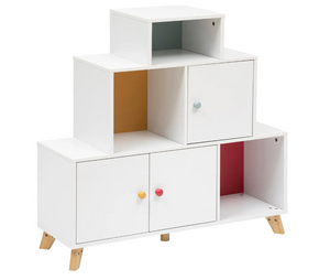 Dulap de depozitare pentru copii Atmosphere Circus, pin alb