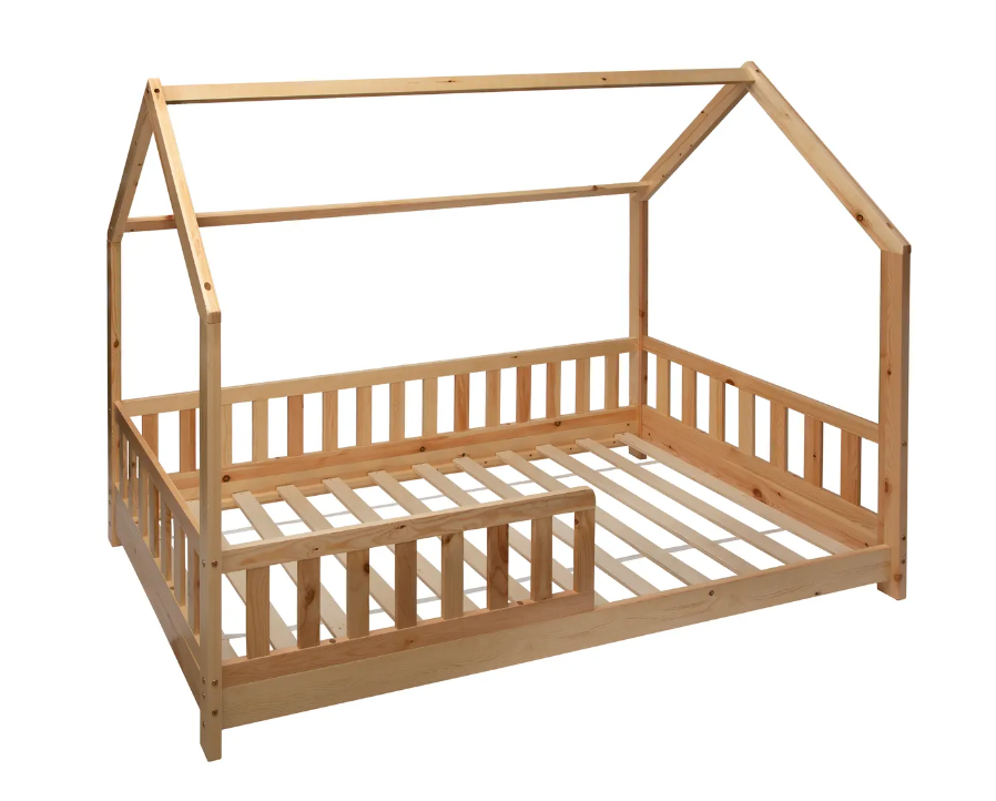 Pat pentru copii Montessori Atmosphere Bosco, 90x190 cm, MDF