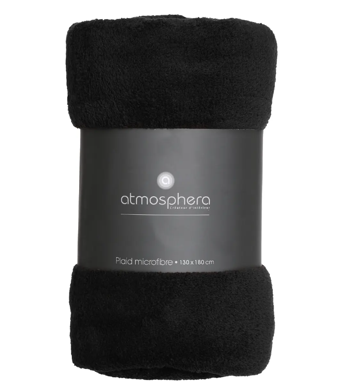 Pilotă Atmosphere, Neagră, 130 x 180 cm