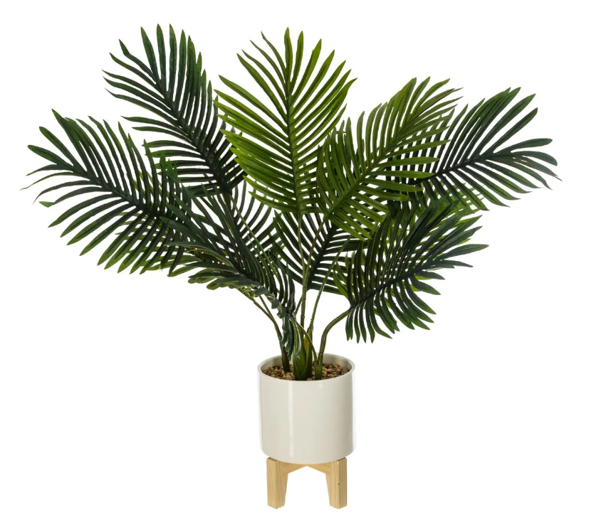 Plantă artificială Atmosphera Palm, ceramică, 72 cm