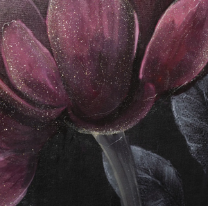 Pictură atmosferă Floare Neagră, 58x58 cm