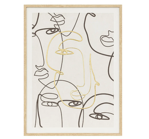 Pictură atmosferă Coralie, 45x60 cm