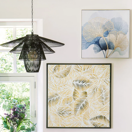 Pictură atmosferă Ginkgo, 58x58 cm