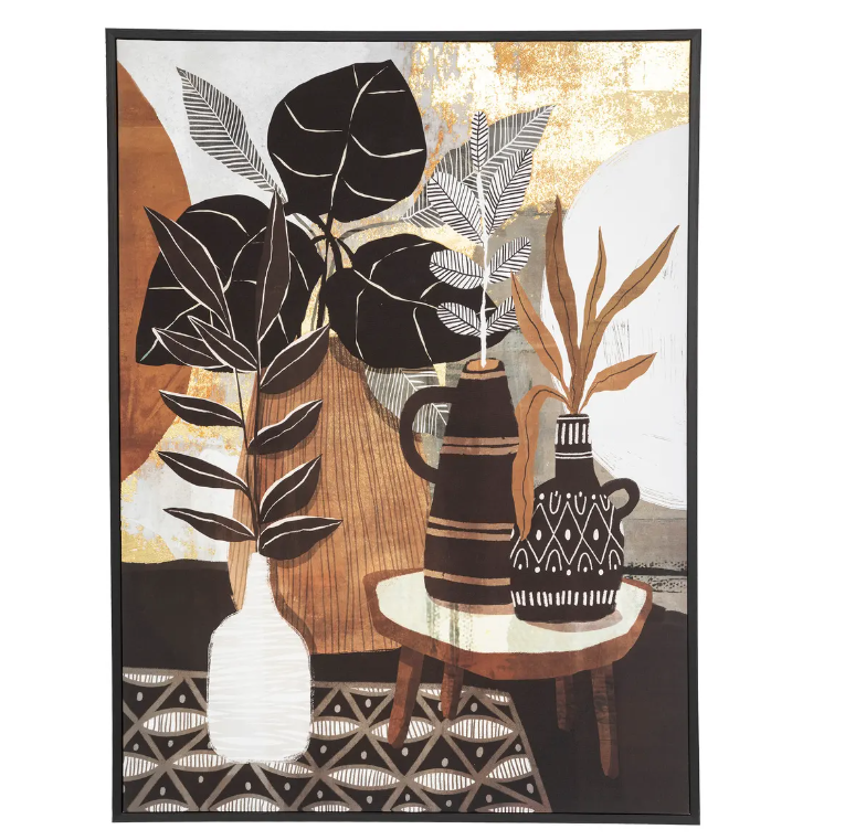 Pictură atmosferă plantă, 58x78 cm