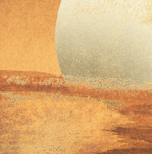 Pictură atmosferă Soare, 60x90 cm