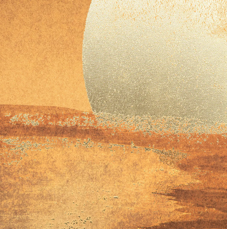 Pictură atmosferă Soare, 60x90 cm