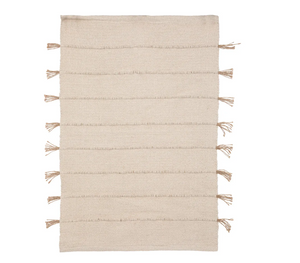 Covor Atmosphera Pompom, 60x90 cm, Bumbac, Diverse culori