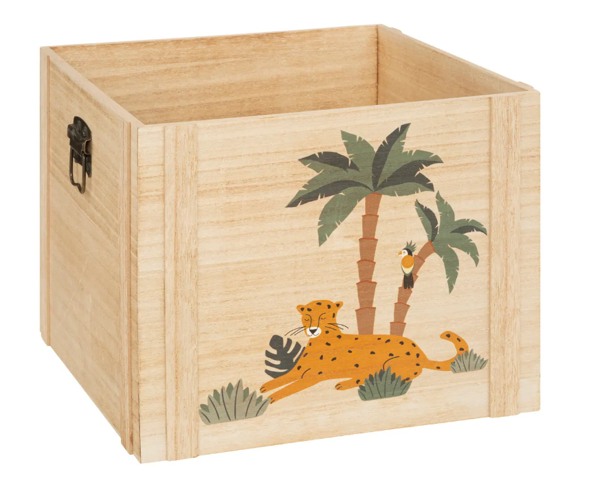 Set coșuri pentru copii Atmosphere Jungle, Lemn, 3 buc.