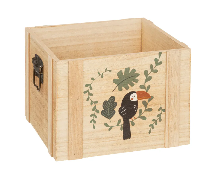 Set coșuri pentru copii Atmosphere Jungle, Lemn, 3 buc.